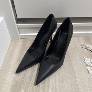 Mango Classic Black Women's Heels